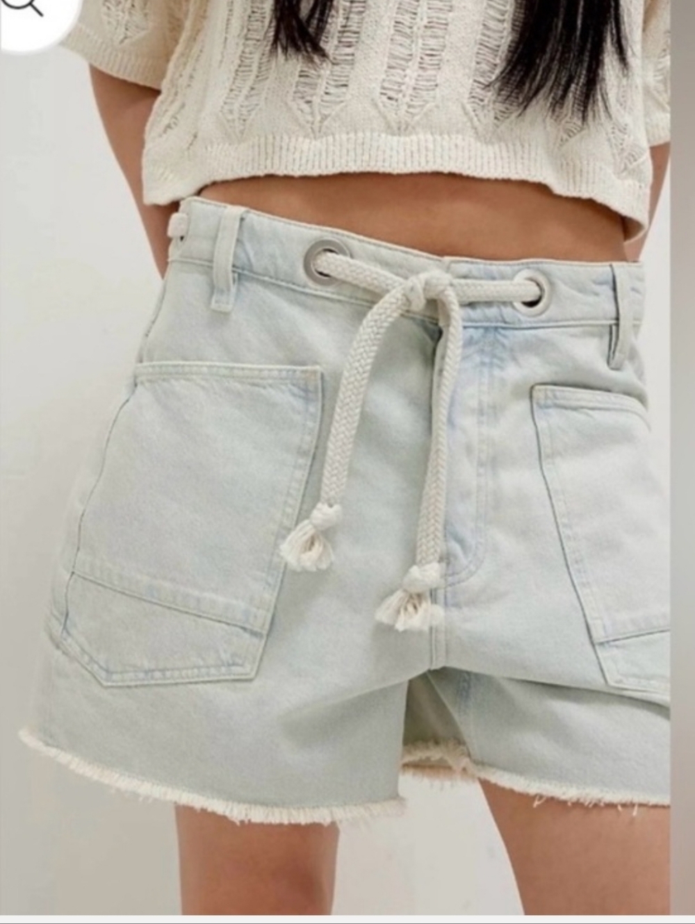 Free people We The Free Moxie Barrel Shorts. NWT. Bleached